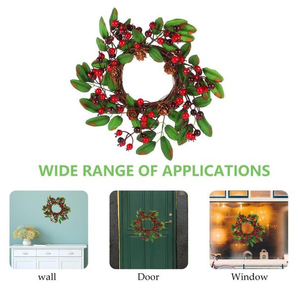 decorative flowers & wreaths 1pc lovely christmas wreath chic front door hanging decoration party
decorative flowers & wreaths 1pc lovely christmas wreath chic front door hanging decoration party
