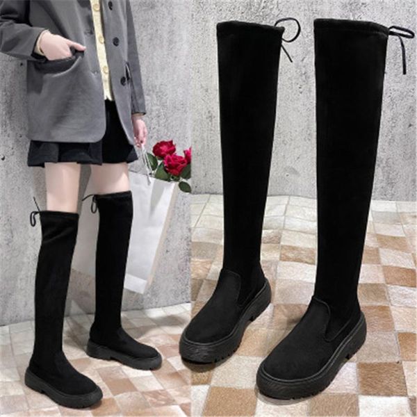 boots long women's plush autumn winter thick heel over the knee elastic thigh leg botas mujer cotton shoes black 35-40
boots long women's plush autumn winter thick heel over the knee elastic thigh leg botas mujer cotton shoes black 35-40