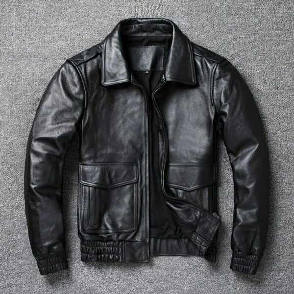 men's leather & faux men 2021 autumn winter real jackets clothes genuine cow coats male short warm bomber overcoats w574, Black
men's leather & faux men 2021 autumn winter real jackets clothes genuine cow coats male short warm bomber overcoats w574, Black