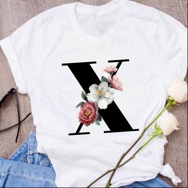 graphic letter x casual women cute flower girl clothes floral clothing female tees print womens, White
graphic letter x casual women cute flower girl clothes floral clothing female tees print womens, White