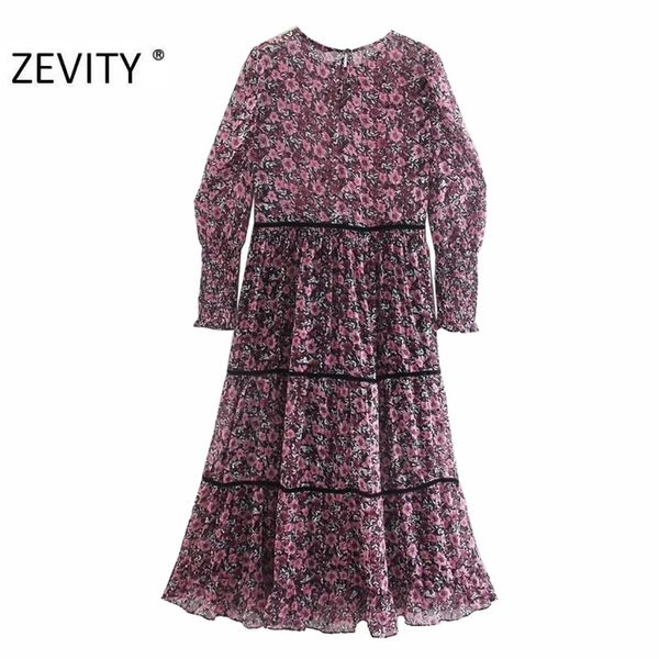 zevity women vintage o neck flower print patchwork chiffon midi dress female pleats puff sleeve casual slim party vestido ds4606, Black;gray
zevity women vintage o neck flower print patchwork chiffon midi dress female pleats puff sleeve casual slim party vestido ds4606, Black;gray