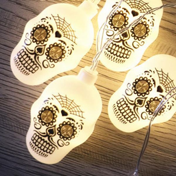 strings halloween skull lantern string led ghost festival room decoration lamp horror atmosphere lampa268
strings halloween skull lantern string led ghost festival room decoration lamp horror atmosphere lampa268