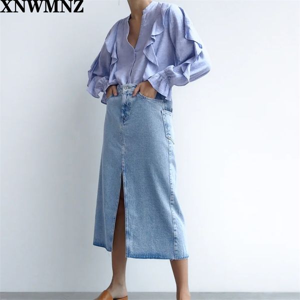 women rustic shirt with ruffle trims slot collar long sleeves elastic ruffled detail button-up front 2949030 210520, White
women rustic shirt with ruffle trims slot collar long sleeves elastic ruffled detail button-up front 2949030 210520, White