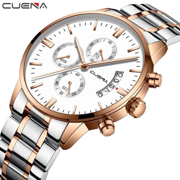wristwatches cuena luxury casual men watches analog military chronograph sports clock quartz male relogio masculino montre homme, Slivery;brown
wristwatches cuena luxury casual men watches analog military chronograph sports clock quartz male relogio masculino montre homme, Slivery;brown