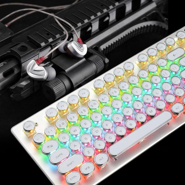 steam punk real mechanical key keyboard 104 keys usb wired led green axis gaming for deskkeyboards
steam punk real mechanical key keyboard 104 keys usb wired led green axis gaming for deskkeyboards