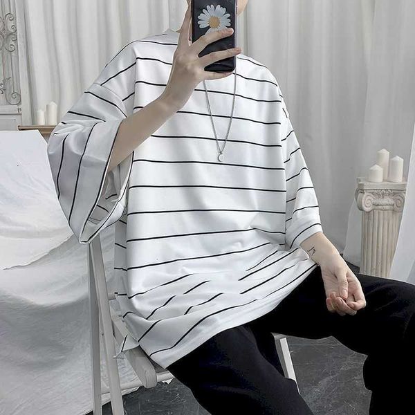 men's t-shirts summer striped short sleeve oversized t five-point t-shirt boys bat loose cec harajuku s bjep, White;black
men's t-shirts summer striped short sleeve oversized t five-point t-shirt boys bat loose cec harajuku s bjep, White;black