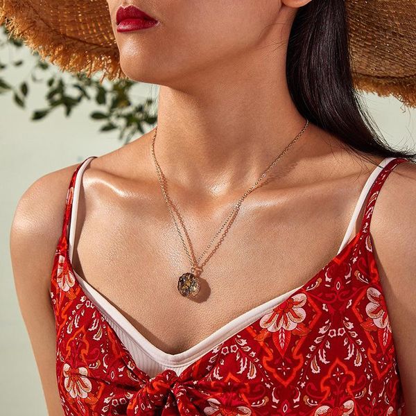 pendant necklaces chic transparent resin irregular necklace women imitation stone gold binding fashion jewelry gifts for girls, Silver
pendant necklaces chic transparent resin irregular necklace women imitation stone gold binding fashion jewelry gifts for girls, Silver