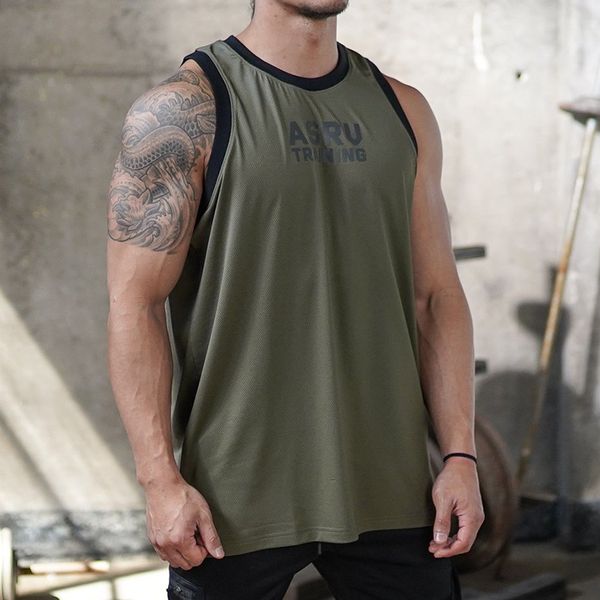 men's summer t shirts vest loose round neck mesh quick drying sports fitness clothing training tide brand, White;black
men's summer t shirts vest loose round neck mesh quick drying sports fitness clothing training tide brand, White;black