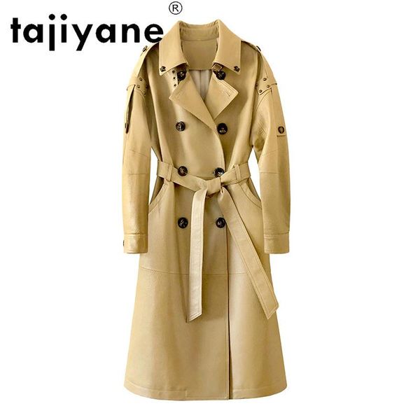 women's leather & faux 2021 real jacket women genuine cowhide coats woman long coat 100% cow windbreaker veste femme tn1923, Black
women's leather & faux 2021 real jacket women genuine cowhide coats woman long coat 100% cow windbreaker veste femme tn1923, Black