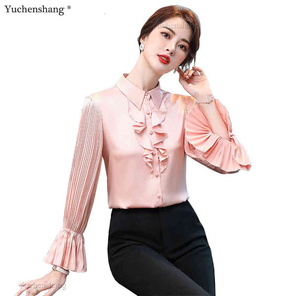 women's blouses & shirts ol wear green pink white ruffle blouse women ladies girl pluse size 5xl long lantern sleeve pleated sh
women's blouses & shirts ol wear green pink white ruffle blouse women ladies girl pluse size 5xl long lantern sleeve pleated sh