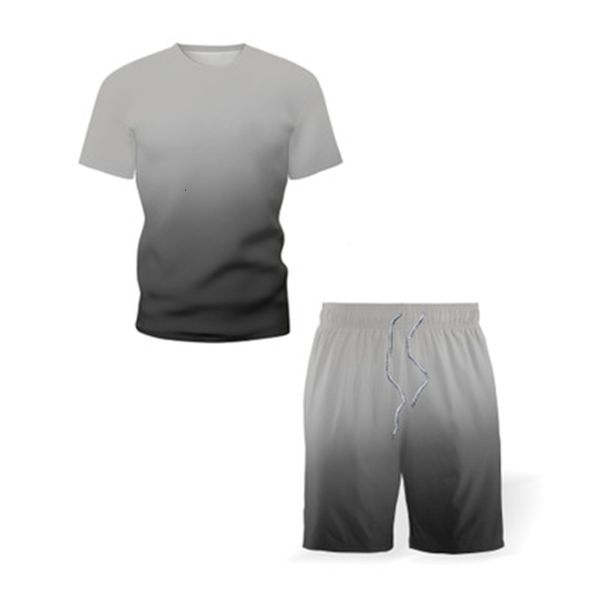 men's tracksuits mens gradient colors sets fashion trend short sleeve round neck drawstring shorts sports suits male summer casual fit, Gray
men's tracksuits mens gradient colors sets fashion trend short sleeve round neck drawstring shorts sports suits male summer casual fit, Gray