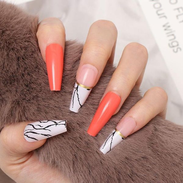 false nails fashion beauty t-shaped ballet extra long french leopard fake nail coffin tip, Red;gold
false nails fashion beauty t-shaped ballet extra long french leopard fake nail coffin tip, Red;gold