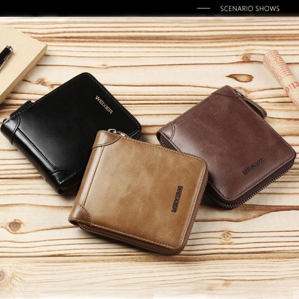 vintage leather wallet men zipper bifold short purse multifunction small for coin card holders clutch hasp bags wallets, Red;black
vintage leather wallet men zipper bifold short purse multifunction small for coin card holders clutch hasp bags wallets, Red;black