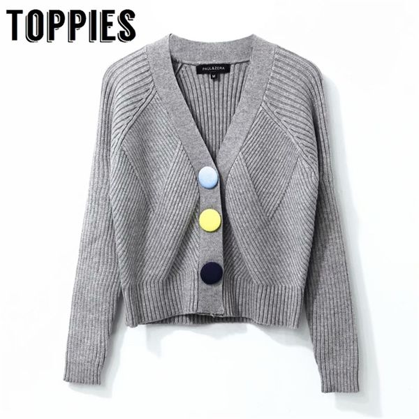 candy color button cardigan women knitted short jacket coat female v neck long sleeve sweater 210421, White
candy color button cardigan women knitted short jacket coat female v neck long sleeve sweater 210421, White