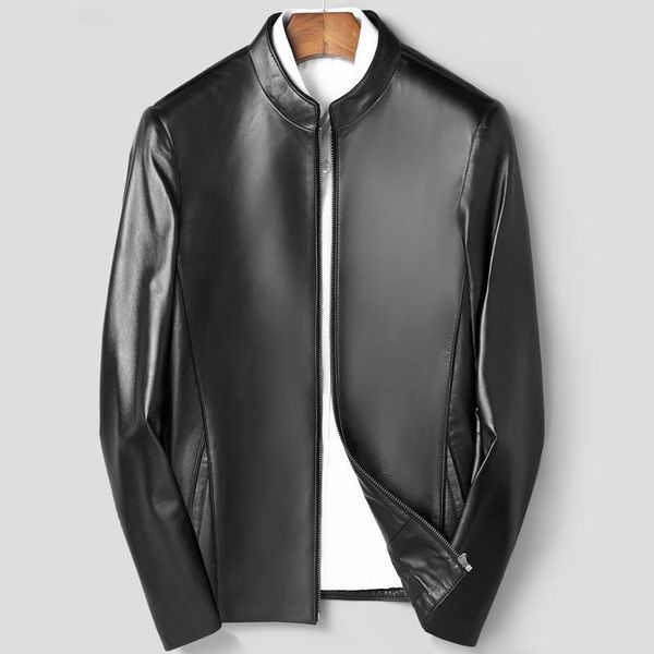 men's leather & faux men long sleeve jackets korean fashion casual skinny motorcycle coats spring jacket, Black
men's leather & faux men long sleeve jackets korean fashion casual skinny motorcycle coats spring jacket, Black