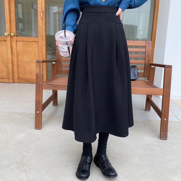 skirts l 2021 autumn hepburn umbrella high waist slim a-word medium length skirt women's fashion, Black
skirts l 2021 autumn hepburn umbrella high waist slim a-word medium length skirt women's fashion, Black