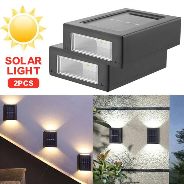 2pcs solar led wall lamp up down lights ip65 mount exterior light room/hallway/garden/courtyard lamps outdoor indoor decor
2pcs solar led wall lamp up down lights ip65 mount exterior light room/hallway/garden/courtyard lamps outdoor indoor decor