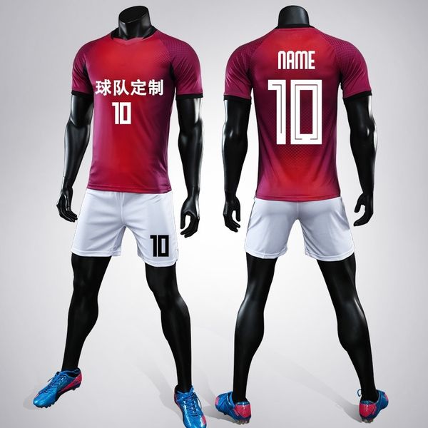 football men's short sleeve match training suit diy personalized group buying sports shirt, Black;white
football men's short sleeve match training suit diy personalized group buying sports shirt, Black;white