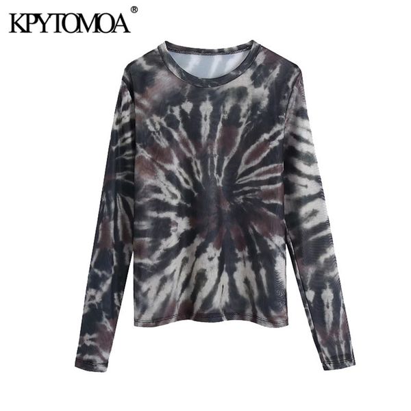 women fashion see through tie-dye print tulle blouses o neck long sleeve female shirts chic 210420, White
women fashion see through tie-dye print tulle blouses o neck long sleeve female shirts chic 210420, White