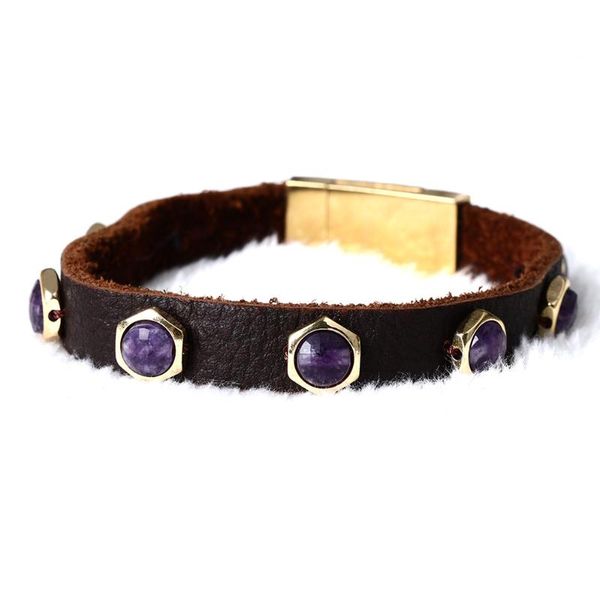beaded, strands leather gemstone natural stone bracelet stainless steel with magnet buckle exquisite korean style fashion trend, Black
beaded, strands leather gemstone natural stone bracelet stainless steel with magnet buckle exquisite korean style fashion trend, Black