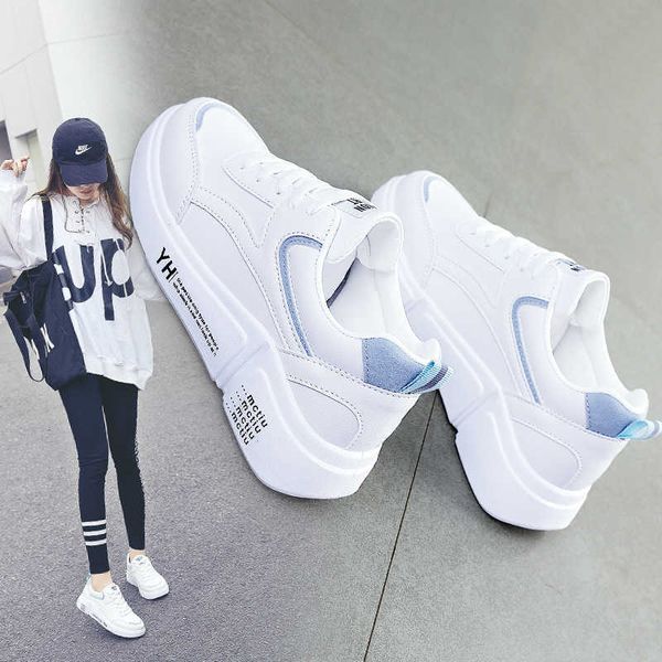 thick-soled casual all-match women's new sports shoes student color matching waterproof spring white platform shoes y0907, Black
thick-soled casual all-match women's new sports shoes student color matching waterproof spring white platform shoes y0907, Black