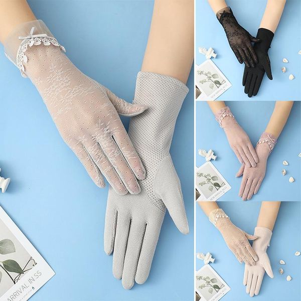 five fingers gloves summer women sun protection breathable fashion silk lacework driving of thin touch screen lady non-slip, Blue;gray
five fingers gloves summer women sun protection breathable fashion silk lacework driving of thin touch screen lady non-slip, Blue;gray