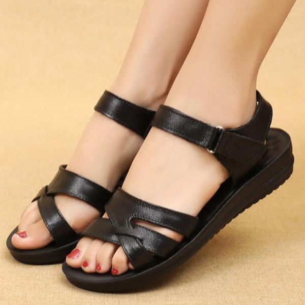 summer mom sandals ladies casual flat non-slip middle-aged and elderly wear fashion shoes kl522, Black
summer mom sandals ladies casual flat non-slip middle-aged and elderly wear fashion shoes kl522, Black