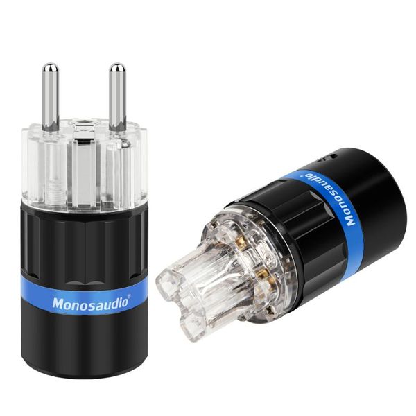smart power plugs monosaudio e105r/f105r rhodium plated pure copper schuko plug eu type hifi cable connectors
smart power plugs monosaudio e105r/f105r rhodium plated pure copper schuko plug eu type hifi cable connectors