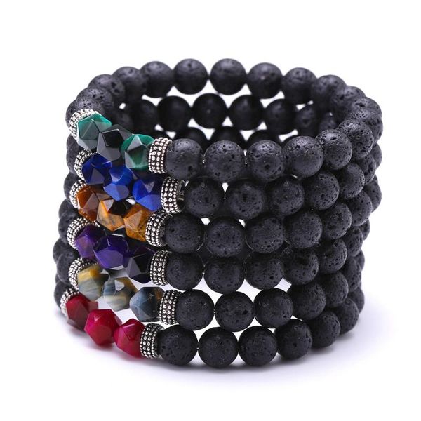 charm bracelets rock natural black lava stone colorful multifaceted tiger eye crystal quartz bracelet for women men healing meditation, Golden;silver
charm bracelets rock natural black lava stone colorful multifaceted tiger eye crystal quartz bracelet for women men healing meditation, Golden;silver