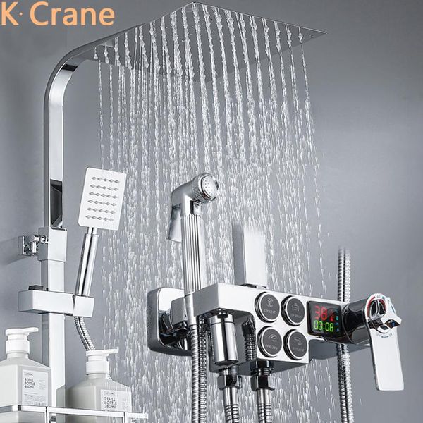 bathroom shower sets digital chrome system cold thermostatic set wall mount spa rain fall bath faucet bathtub silver grifo
bathroom shower sets digital chrome system cold thermostatic set wall mount spa rain fall bath faucet bathtub silver grifo
