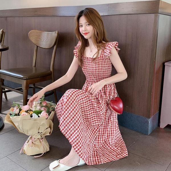 casual dresses women summer ruffles plaid a-line preated tank dress sleeveless holiday beach boho sundress vestidos, Black;gray
casual dresses women summer ruffles plaid a-line preated tank dress sleeveless holiday beach boho sundress vestidos, Black;gray