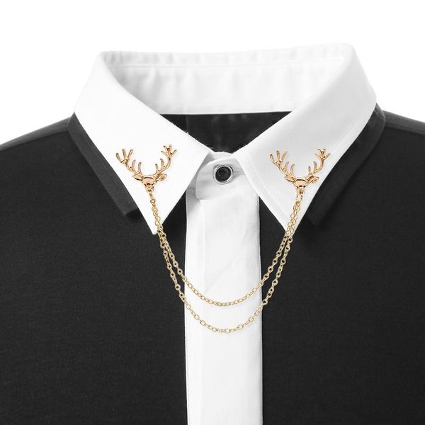 Pins, Brooches Fashion Trendy Christmas Deer Brooch Pin Jewelry Double Chain Cute Animal Head Antlers Collar Pins Drop, Gray
Pins, Brooches Fashion Trendy Christmas Deer Brooch Pin Jewelry Double Chain Cute Animal Head Antlers Collar Pins Drop, Gray