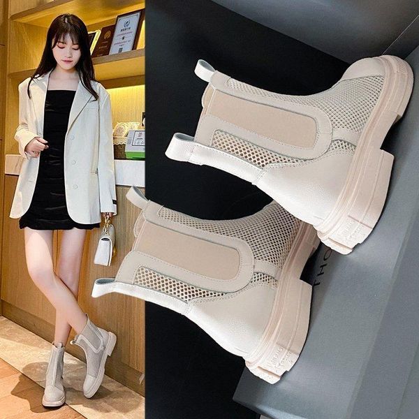 sandals female chimney boots summer net mesh breathable thick-soled high-women shoes, Black
sandals female chimney boots summer net mesh breathable thick-soled high-women shoes, Black