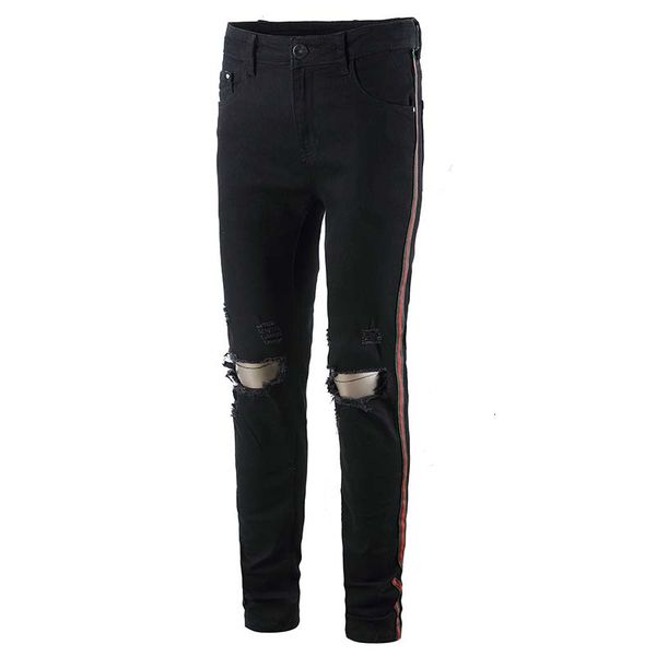 men skinny jeans piping casual slim denim knees holes ripped pants high quality, Blue
men skinny jeans piping casual slim denim knees holes ripped pants high quality, Blue