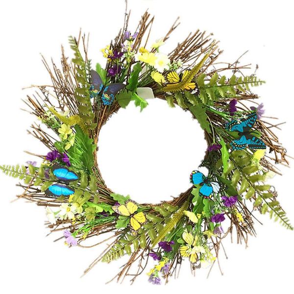 decorative flowers & wreaths 50cm door wreath artificial hanging round butterfly daisy for party wedding home decor
decorative flowers & wreaths 50cm door wreath artificial hanging round butterfly daisy for party wedding home decor