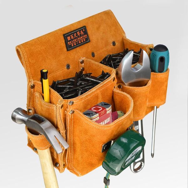 storage bags multifunction hardware tool bag cowhide organizer pocket for outdoor work portable tools organize waist
storage bags multifunction hardware tool bag cowhide organizer pocket for outdoor work portable tools organize waist