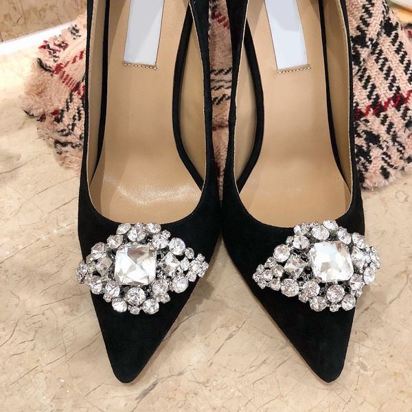 designer high heeled boat shoes spring autumn pointed stilettos leather rivet women, Black
designer high heeled boat shoes spring autumn pointed stilettos leather rivet women, Black