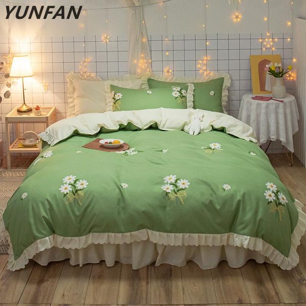 bedding sets korean green bedclothes luxury duvet cover set romantic lace girls princess quilts full single flowers
bedding sets korean green bedclothes luxury duvet cover set romantic lace girls princess quilts full single flowers