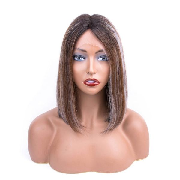short human hair wigs deep middle part lace wig 4#/grey ombre color for women brazilian bob remy, Black;brown
short human hair wigs deep middle part lace wig 4#/grey ombre color for women brazilian bob remy, Black;brown