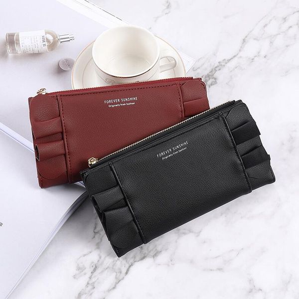 wholesale factory womens leathers wallets simple zipper fashion long wallet folding cute tassel women short purse sweet little fresh solid c, Red;black
wholesale factory womens leathers wallets simple zipper fashion long wallet folding cute tassel women short purse sweet little fresh solid c, Red;black