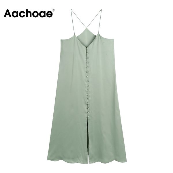 aachoae women chic party spaghetti strap satin dress v neck sleeveless long maxi dresses female split summer green sundress 210413, Black;gray
aachoae women chic party spaghetti strap satin dress v neck sleeveless long maxi dresses female split summer green sundress 210413, Black;gray