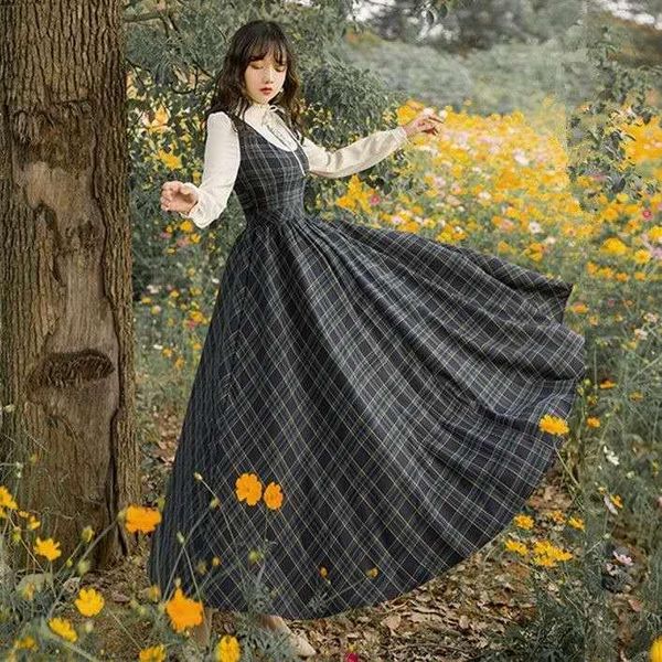 casual dresses dress for women autumn winter arrival retro stand collar flower embroidery plaid long sleeve woman, Black;gray
casual dresses dress for women autumn winter arrival retro stand collar flower embroidery plaid long sleeve woman, Black;gray