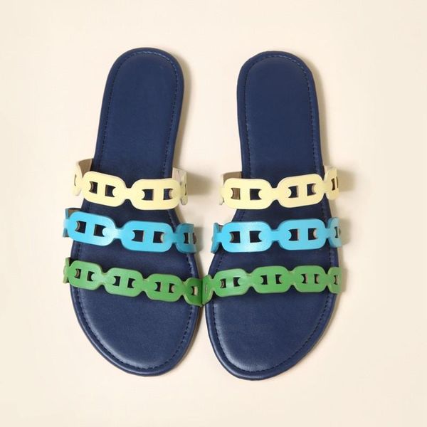 slippers chain decoration outdoor flat 2021 flip flop cozy leather confectionery color summer open toe light, Black
slippers chain decoration outdoor flat 2021 flip flop cozy leather confectionery color summer open toe light, Black