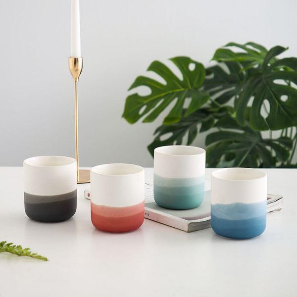 candle holders creative home ceramic cup container gradient color filling holder
candle holders creative home ceramic cup container gradient color filling holder