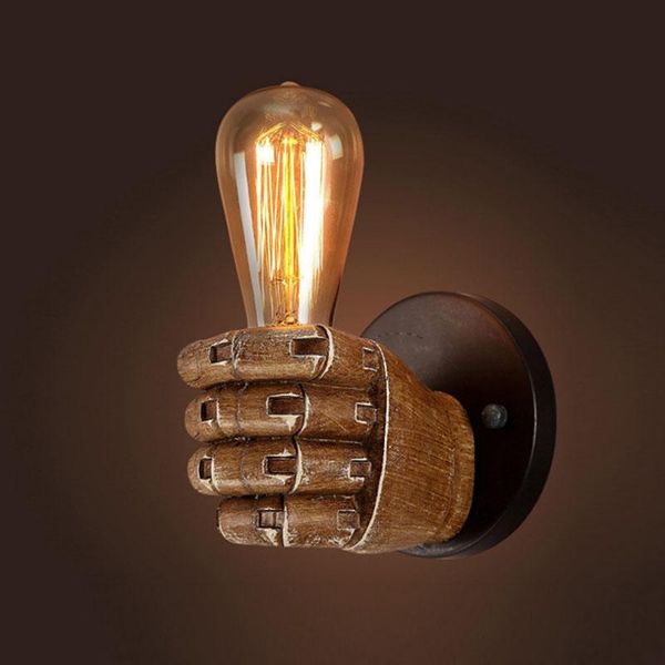 wall lamp american retro resin vintage fist led sconces loft light fixtures bar coffee corridor bedside industrial decor
wall lamp american retro resin vintage fist led sconces loft light fixtures bar coffee corridor bedside industrial decor