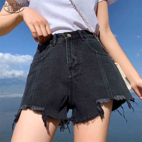 summer denim shorts female cotton korean dark high waist thin wide-leg hole pantalon corto mujer 9405 50 210506, White;black
summer denim shorts female cotton korean dark high waist thin wide-leg hole pantalon corto mujer 9405 50 210506, White;black