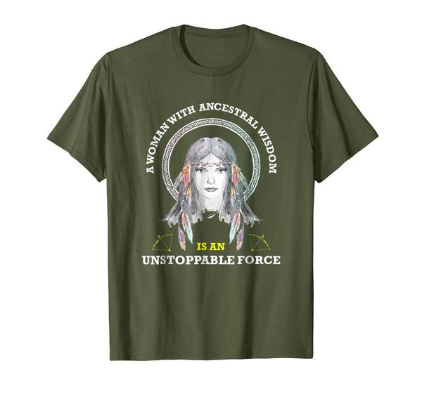 A woman with ancestral wisdom- Cherokee shirt, Mainly pictures