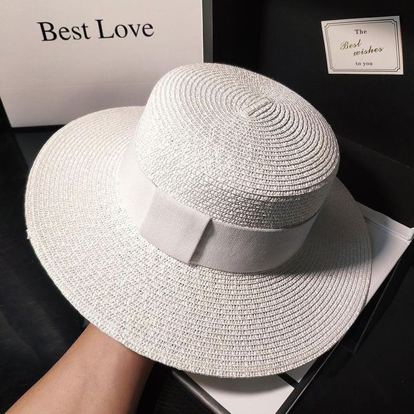 wide brim hats spring summer for women sun protection flat silk straw hat hip hop caps clothing accessories, Blue;gray
wide brim hats spring summer for women sun protection flat silk straw hat hip hop caps clothing accessories, Blue;gray