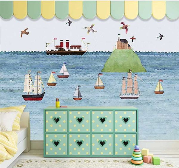 wallpapers custom 3d wallpaper mural mediterranean sailing children's room cartoon background interior painting
wallpapers custom 3d wallpaper mural mediterranean sailing children's room cartoon background interior painting