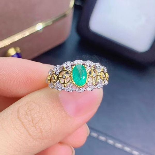 cluster rings meibapj 4*6 natural emerald gemstone ring for women real 925 sterling silver charm fine wedding jewelry, Golden;silver
cluster rings meibapj 4*6 natural emerald gemstone ring for women real 925 sterling silver charm fine wedding jewelry, Golden;silver